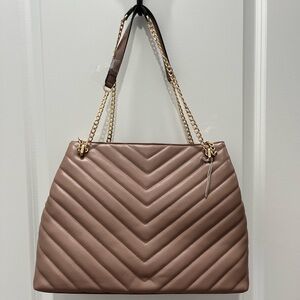 Elegant Brown Quilted Women's Bag